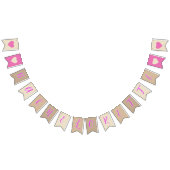 Bachelorette Rosa Party Wimpelkette (Alle)