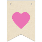 Bachelorette Rosa Party Wimpelkette (Erste Fahne)