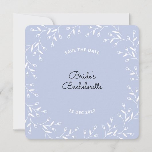 Bachelorette-Save the Date-Karte Save The Date (Vorderseite)