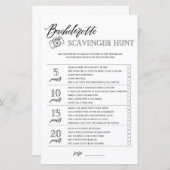 Bachelorette Scavenger Brautparty (Vorne/Hinten)