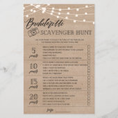 Bachelorette Scavenger Brautparty (Vorderseite)