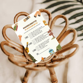 Bachelorette-Scavenger-Jagd, lustiges Bachelorette Einladung