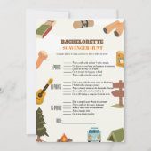 Bachelorette-Scavenger-Jagd, lustiges Bachelorette Einladung (Vorderseite)