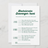 Bachelorette-Scavenger-Jagdspiel, Bachelorettenspi Einladung (Vorderseite)
