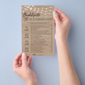 Bachelorette Scavenger Jagdspiel Brautparty Fliege Flyer (Handgriff)