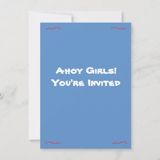 Bachelorette Schönes Wochenende Einladung (Rückseite)