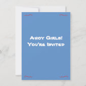 Bachelorette Schönes Wochenende Einladung (Rückseite)