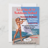 Bachelorette Schönes Wochenende Einladung (Vorderseite)