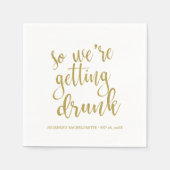 Bachelorette Serviette (Vorderseite)