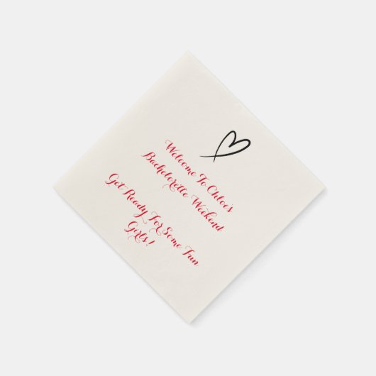 BACHELORETTE SERVIETTE (Ecke)