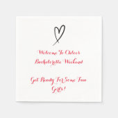 BACHELORETTE SERVIETTE (Vorderseite)