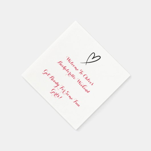 BACHELORETTE SERVIETTE (Ecke)