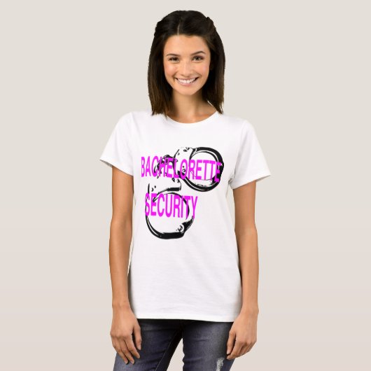 Bachelorette-Sicherheit T-Shirt (Vorne ganz)