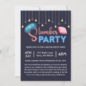 Bachelorette Sleepover Pajama Party Einladung (Vorderseite)