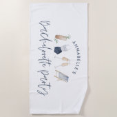 Bachelorette Strandtuch (Vorderseite)