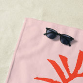 Bachelorette Sun und Spritz Einladung Strandtuch (Beispiel)