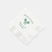 Bachelorette Tennis Themed Napkin Serviette (Ecke)