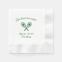 Bachelorette Tennis Themed Napkin Serviette
