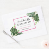 Bachelorette-Überlebenskit Rechteckiger Aufkleber (Umschlag)