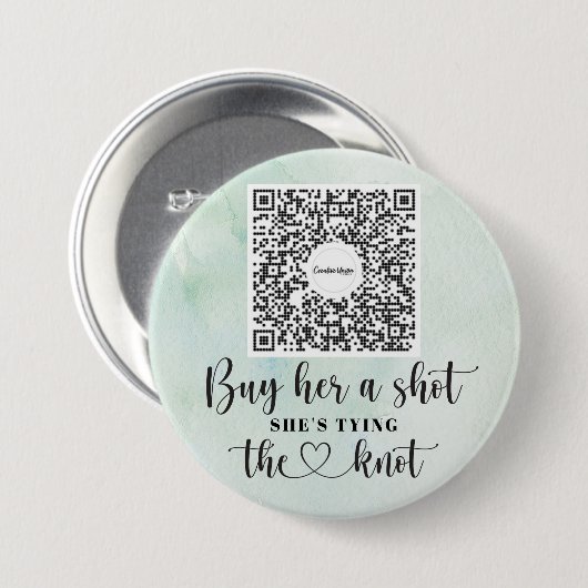 Bachelorette Venmo QR Code Kaufen Sie die Braut A  Button (Vorne & Hinten)