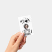 Bachelorette Venmo QR Code Kaufen Sie die Braut ei Ausweis (Handheld)