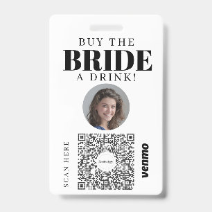 Bachelorette Venmo QR Code Kaufen Sie die Braut ei Ausweis