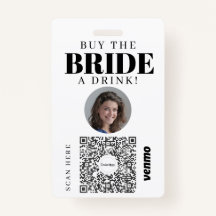 Bachelorette Venmo QR Code Kaufen Sie die Braut ei
