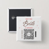 Bachelorette Venmo QR Code Kaufen Sie die Braut ei Button (Vorne & Hinten)