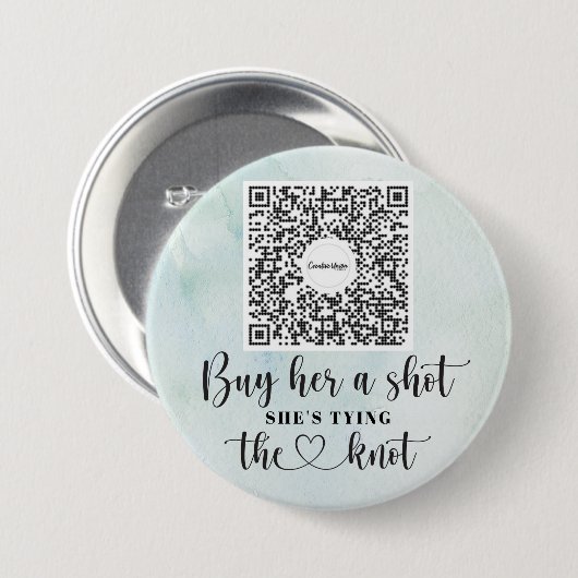 Bachelorette Venmo QR Code Kaufen Sie die Braut ei Button (Vorne & Hinten)