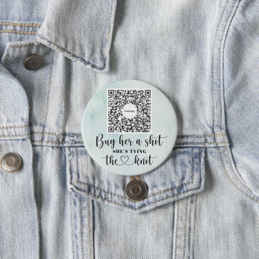 Bachelorette Venmo QR Code Kaufen Sie die Braut ei Button (Beispiel)