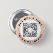 Bachelorette Venmo QR Code Kaufen Sie die Braut ei Button (Vorne & Hinten)