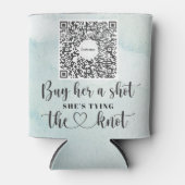 Bachelorette Venmo QR Code Kaufen Sie die Braut ei Dosenkühler (Vorderseite)