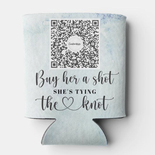 Bachelorette Venmo QR Code Kaufen Sie die Braut ei Dosenkühler (Rückseite)