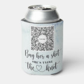 Bachelorette Venmo QR Code Kaufen Sie die Braut ei Dosenkühler (Kanne Rückseite)