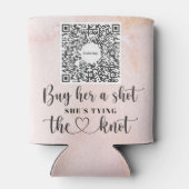 Bachelorette Venmo QR Code Kaufen Sie die Braut ei Dosenkühler (Rückseite)