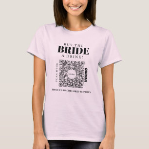 Bachelorette Venmo QR Code Kaufen Sie die Braut ei T-Shirt