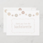 Bachelorette Vielen Dank Postkarte (Vorne/Hinten)