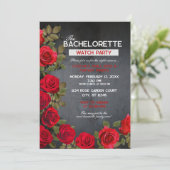 Bachelorette Watch Party Einladung, 5" x 7" (schwa Einladung (Stehend Vorderseite)