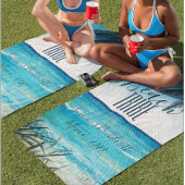 Bachelorette Watercolor Beach Stamm Seascape Strandtuch