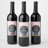 Bachelorette Weekend Beach Brautparty Danke Weinetikett (Flaschen)