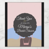 Bachelorette Weekend Beach Brautparty Danke Weinetikett (Einzelnes Label)