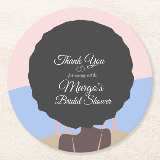 Bachelorette Weekend Beach Brautparty Runder Pappuntersetzer (Vorderseite)