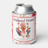 Bachelorette Weekend - Feathered Fiesta Hen Party Dosenkühler (Kanne Vorderseite)