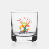 Bachelorette Weekend Final Fiesta Personalisiert Whiskyglas (Vorderseite)