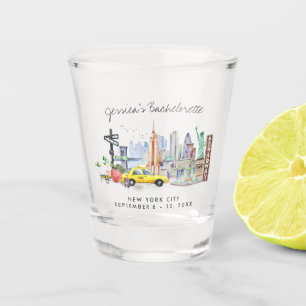 Bachelorette Weekend Gastgeschenk   New York Schnapsglas