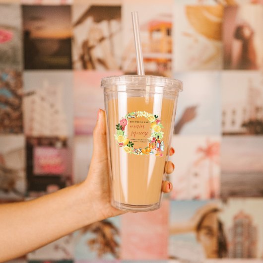 Bachelorette Weekend Gastgeschenk Personalisiert Acryltrinkbecher