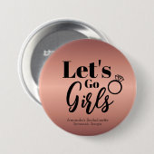 Bachelorette Weekend Gastgeschenk Personalisiert Button (Vorne & Hinten)