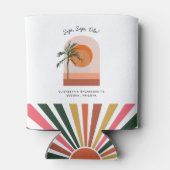 Bachelorette Weekend Gastgeschenk Personalisiert Dosenkühler (Rückseite)