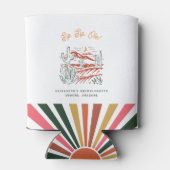 Bachelorette Weekend Gastgeschenk Personalisiert Dosenkühler (Rückseite)