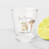 Bachelorette Weekend Gastgeschenk Personalisiert Schnapsglas (Vorderseite)